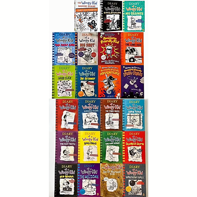 Jeff Kinney Diary of a Wimpy Kid 23 Books Collection Set Jeff Kinney Diary of a Wimpy Kid 23 Books Collection Set