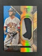 DUSTIN PEDROIA 2017 TOPPS TRIPLE THREADS SAPPHIRE RELIC /3/3 - BOSTON  *8068