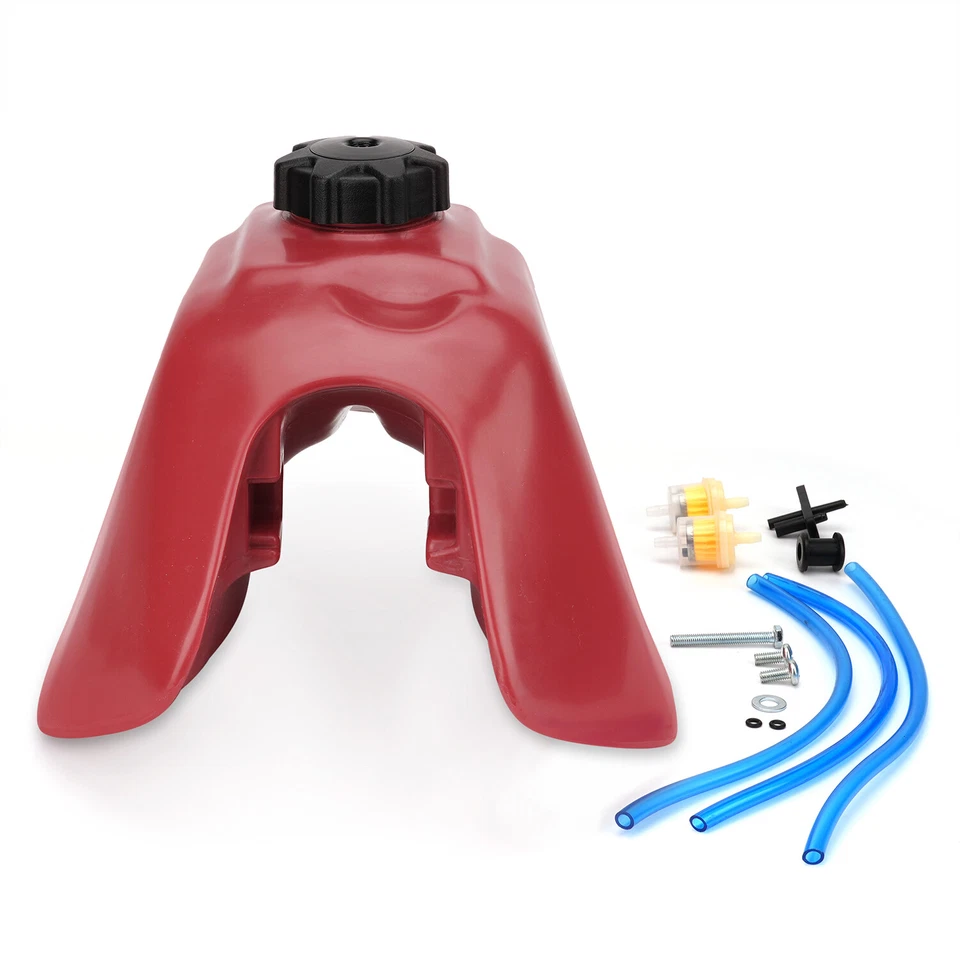 Tanque de combustible de gasolina para Honda 1985 1986 TRX125 Fourtrax 125 rojo Foto 2 de 4