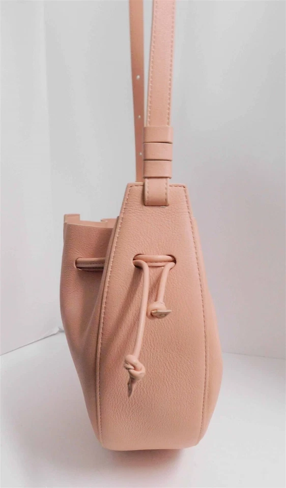 Bolsa tiracolo Mansur Gavriel Lillium couro rosa cordão - Imagem 4 de 4