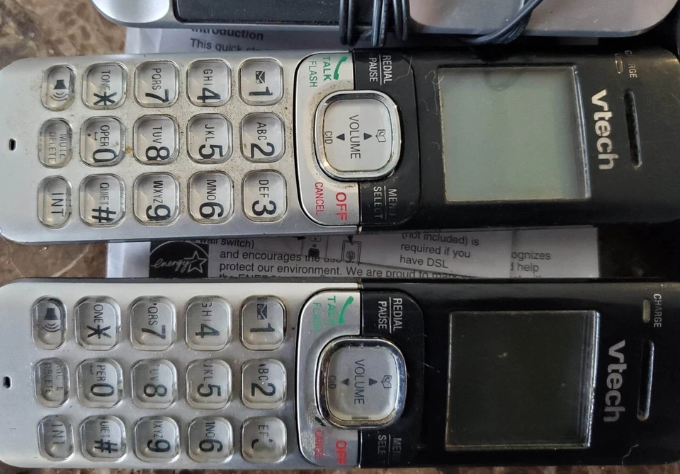 *VTech Bulk Lot - 4 Phones + 3 Chargers All working Great - Second Hand - Image 2 of 3