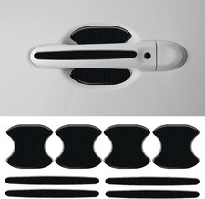 8PCS Car Door Handle Cup Scratch Protector Reflective Sticker - Anti Black