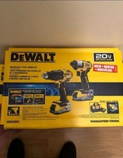 DeWALT DCK228E2 20V MAX Hammer Drill / Impact Driver Combo Kit w/ 2 Ah Battery