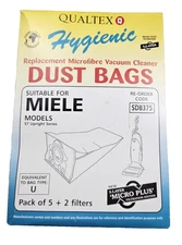Miele Vacuum Cleaner Dust Bags Qualtex Hygienic Models S7 Upright Series 5 + 2