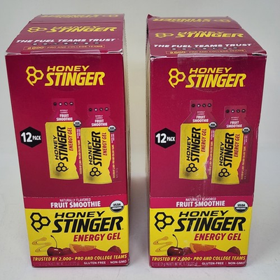 #ad Honey Stinger Energy Gel Fruit Smoothie Flavor 24 Pack Exp 04 2027 $21.99