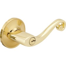 Steel Pro Polished Brass Scroll Entry Door Lever L6700B Steel Pro L6700B