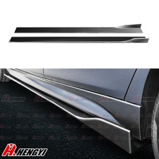 Für 09-12 BMW E90 3er Auto Seitenschweller Ansätz Sideskirts Erweiterung Carbon