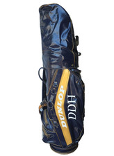 Vintage Dunlop DDH Maxfli 10" Pro Staff Bag w/ Rain Cover Blue 3-side Graphics