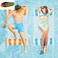 Delycazy Luftmatratze Pool WasserhäNgematte, 2 StüCk 4 In 1 Aufblasbare Pool Spi