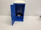 Vtg 1998 Playmobil 3004 Construction Site Blue PORTA POTTY Toilet Bathroom