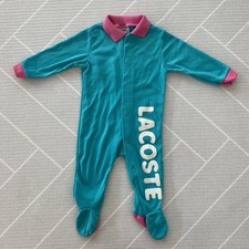 VTG Lacoste Teal and Pink One Piece unisex baby size 12-18lb 3-6M 