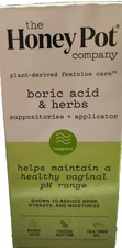 2 New The Honey Pot Company BA & Herbs - 14 Ovules & 1 Applicator Each Box