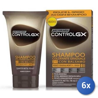 Lot De 6 Shampoing Et Après-Shampooing 2 En 1 ControlGX Just For MEN 118 Ml - Photo 1/3