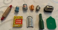 Vintage Lot Of 10 Mini Doll House Kitchen Food And Items