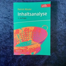 Inhaltsanalyse - von Patrick Rössler - 3. Au...