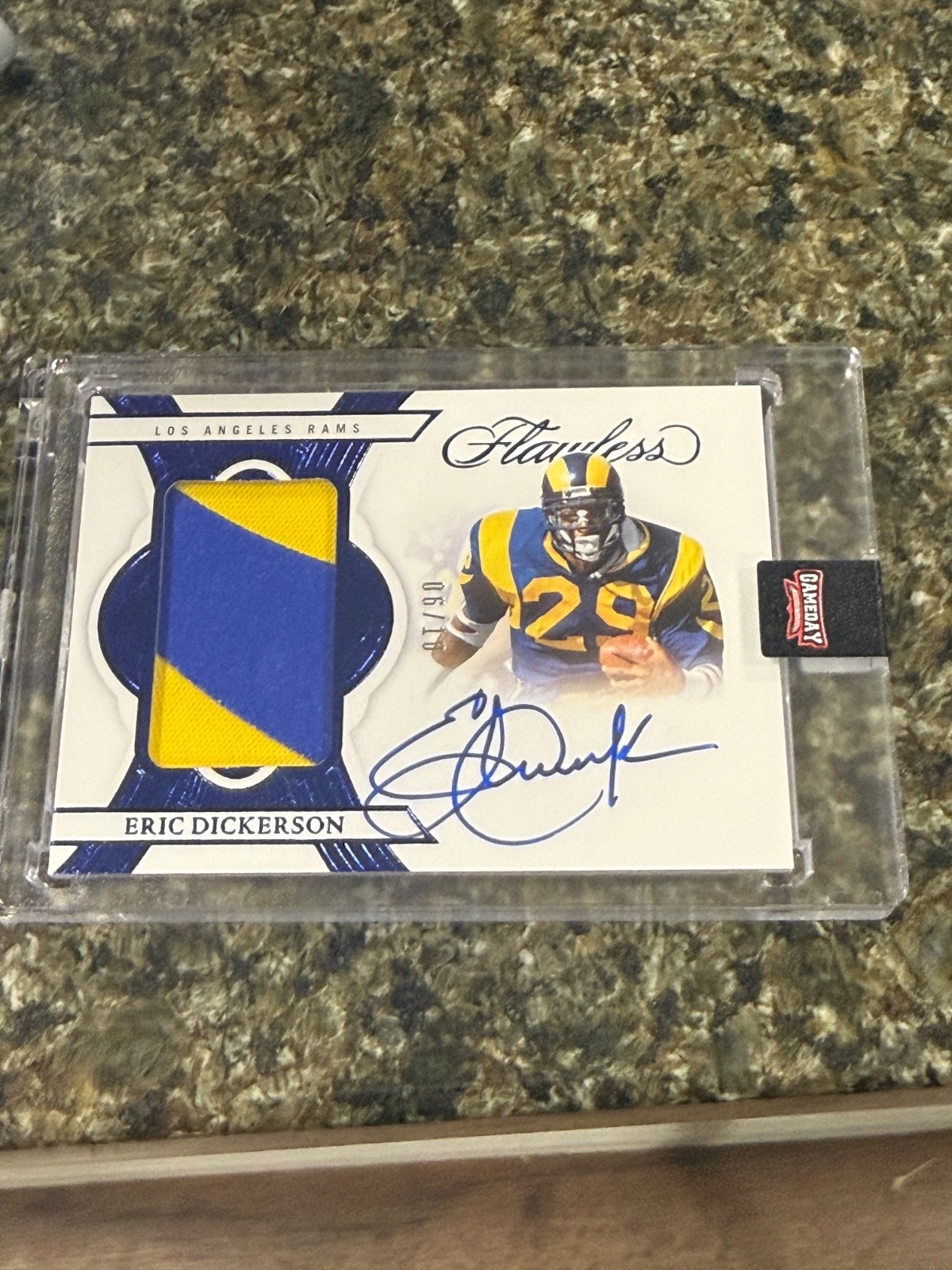 Eric Dickerson 2025 flawless patch auto autograph #6/10