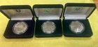 LOT 1994 1995 1996 AMERICAN EAGLE SILVER DOLLAR  1OZ SILVER UNCIRCULATED  COA US