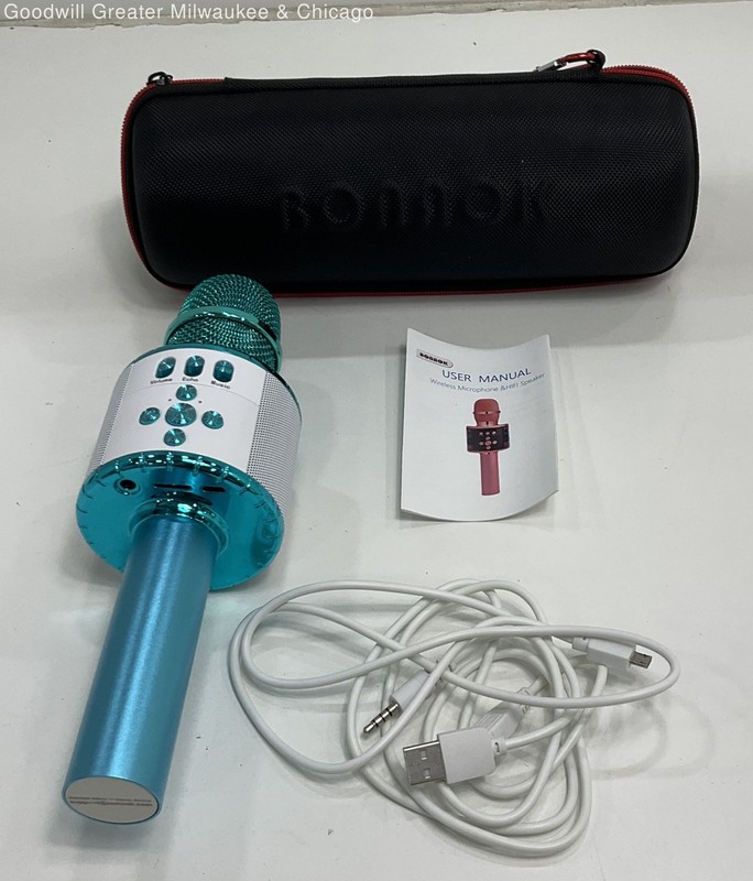 Bonnok Teal Wireless Microphone In Case