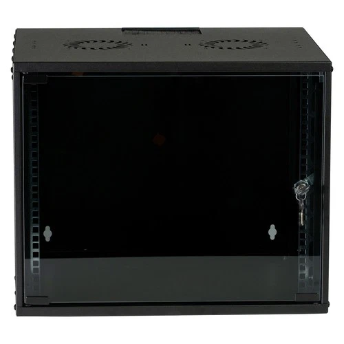 19 Zoll Wandgehäuse Netzwerkschrank Rack unmontiert 9HE Tiefe 600mm schwarz