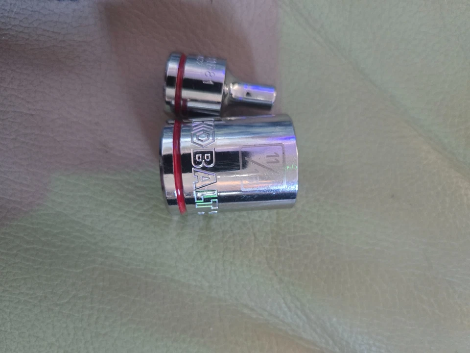 212 Kobalt 12pt. sockets: 3 drives, no skips COMPLETE MASTER SET metric sae deep - Image 2 of 2