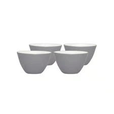 Colorwave Slate 4 In., 7 Fl. Oz. (Gray) Stoneware Mini Bowls, (Set of 4)