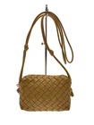 Bottega Veneta Mini Loop Camera Bag Leather Beige Shoulder Bag