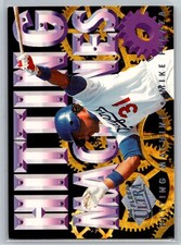 1994 Ultra Baseball Hitting Machines #9 Mike Piazza - VG - Los Angeles Dodgers