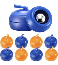 16 Pcs Tabletop Curling Game Pucks Replacement Shuffleboard Blue & Red - A0150