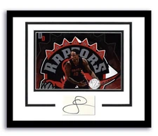 TORONTO RAPTORS- DEMAR DEROZAN SIGNED AUTOGRAPH FRAMED 11x14 PHOTO DISPLAY ACOA 