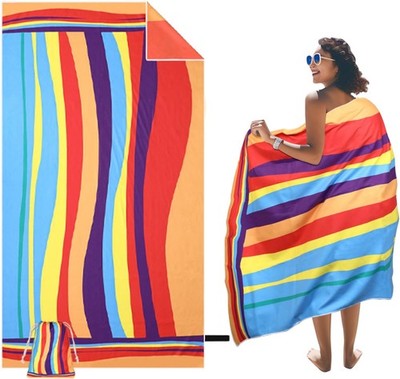 Oversized Beach Towel, Extra Large 39''X71'' Quick Dry Sand Free Towel for Travel