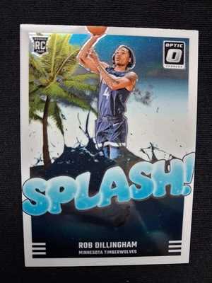 2024-25 Donruss Optic - Rob Dillingham - ROOKIE SPLASH - Minnesota Timberwolves - Bild 1 von 2