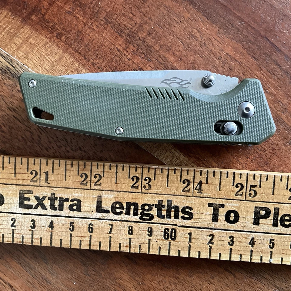 Cuchillo Plegable de Bolsillo Firebird GANZO FB760 Verde G-10 Mango Antideslizante Bloqueo de Eje Foto 3 de 3