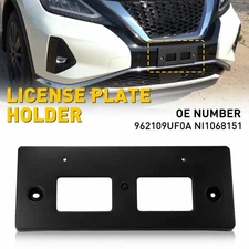 For 2019-2023 Nissan Murano Front Bumper License Plate Bracket Holder Mounts New