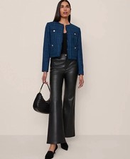 Ann Taylor The Petite Cropped Crew Neck Jacket in Tweed