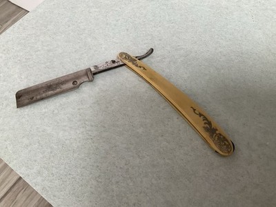 Vintage Straight Razor: Gold Krone EKS, Solingen, Germany