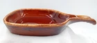 Hull Pottery Tray Serving Dish Brown Drip Handle Square Oven Proof  Vintage USA