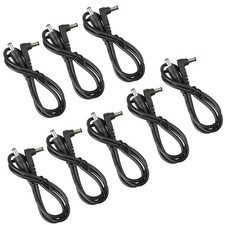 New 8x DC Cable Guitar Effect Pedal Patch Power Lead/cord 60cm Black Sizing 2.TM