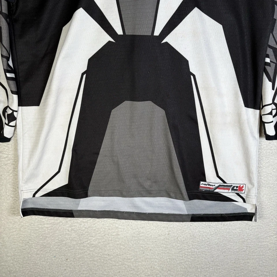 Vintage No Fear Elektron Jersey Mens XL Black White Motocross Dirt Bike ATV BMX - Image 3 of 4