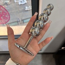 Acier Inoxydable Métal Anal Perles Butt Plug G-Spot Masseur Sextoy Femmes Hommes
