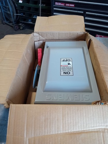 Siemens HF222NR Heavy Duty Safety Switch 2P, 60A, 240-250VDC, N3R, Type HS Hub - Picture 9 of 9