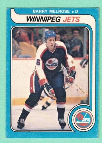 (1) BARRY MELROSE 1979-80 O-PEE-CHEE # 386 JETS  ROOKIE EX/EX+  CARD  (K9090)