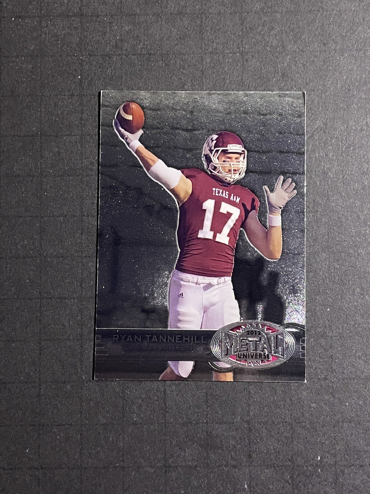 2012 Fleer Retro Metal Universe Ryan Tannehill Rookie #M44 - Texas A&M Aggies 3