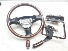 1999-2005 Mazda Mx-5 Miata Woodgrain Set Wheel Knob Bezel Emergence Brake Oem 1999-2005 Mazda Mx-5 Miata Woodgrain Set Wheel Knob Bezel Emergence Brake Oem
