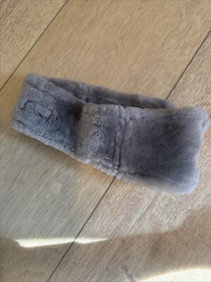 UGG Genuine Shearling Sheepskin Reversible Headband Gray L/XL UGG | Accessories | Ugg Sheepskin Reversible Headband | Poshmark main image 3