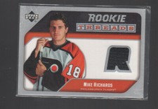 MIKE RICHARDS 2005-06 UPER DECK ROOKIE THREADS JERSEY CARD #RT-MR