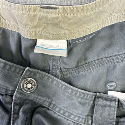 Columbia Pants Mens 42x34 Green Omni-Shield Ultimate Roc II Canvas Work Utility - Picture 3 of 9