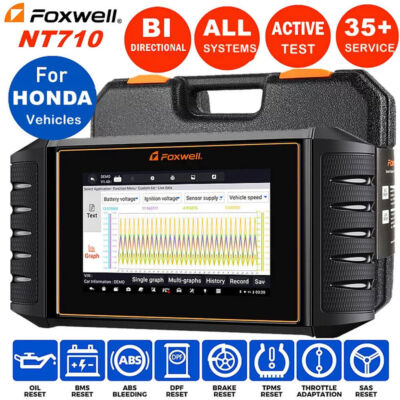 FOXWELL NT710 Fit For HONDA Bidirectional Car OBD2 Scanner Diagnostic ECU Coding