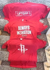 FULL SET Three Authentic Houston Rockets 2025 Playoff Shirts (Toyota Center SGA)
