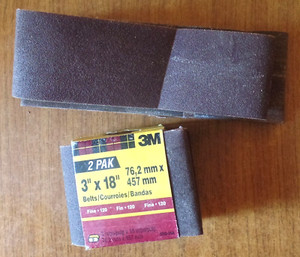 One Package of One New 2 PAK Sanding Belts & 3 Loose Belts