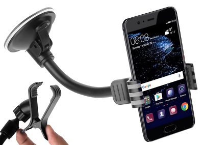 Auto KFZ Halterung Klemme f Huawei P10 PLUS Universal Halter Holder PKW LKW